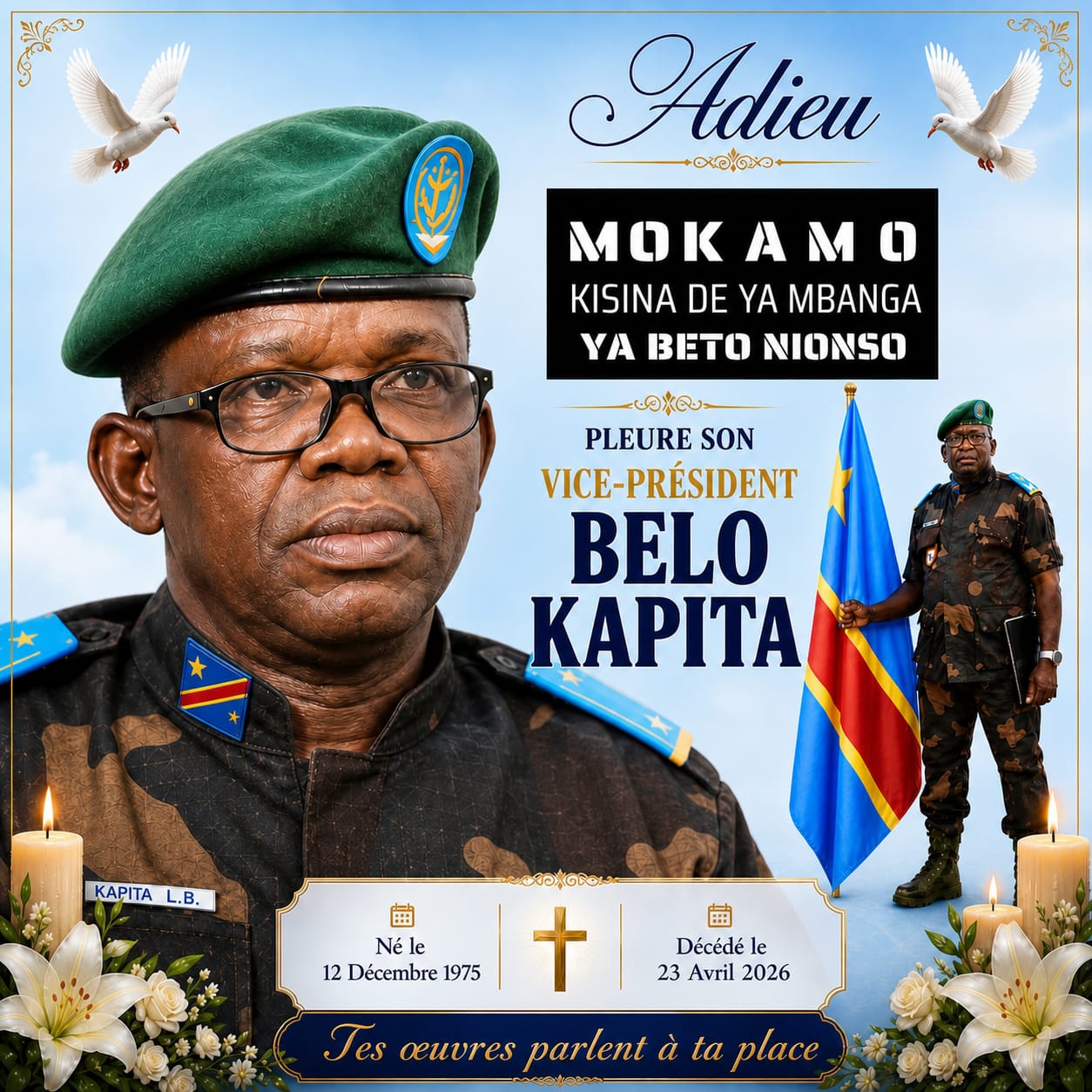 Décès de vice-président Belo KAPITA